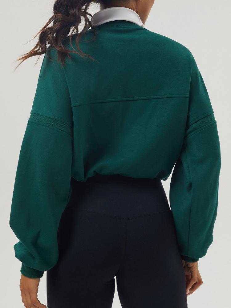 Осень-зима свободные спортивные толстовки женские пуловеры с длинным рукавом на молнии тренировочная рубашка женские джоггеры фитнес-тренировки топы