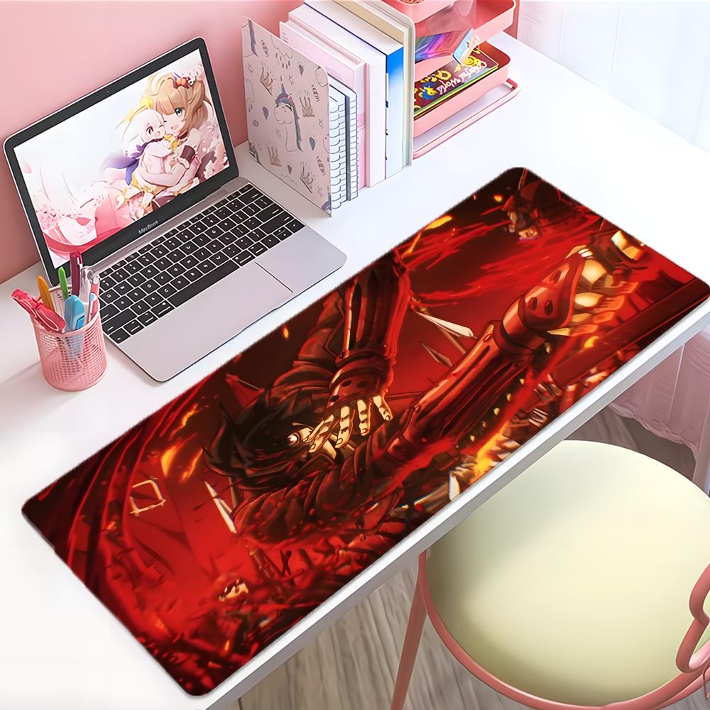Cool Historical Anime DDrifters Toyohisa Shimazu Mouse Pad Large Thick Desk Pad Stitched Edges Gaming Mouse Mat For Pc
