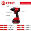 TEDE TE-7789 1/2-inch Cordless Electric Impact Wrench Kit CN plug (adapter included)