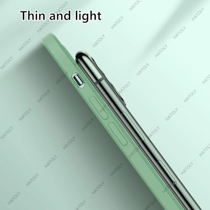 Для Poco M7 Plus 5G Чехол Жидкий Силикон Для Poco M7 4G M7 Plus 5G Чехол ТПУ Ударопрочный Однотонный Чехол для Телефона для Poco M7 Plus 5G
