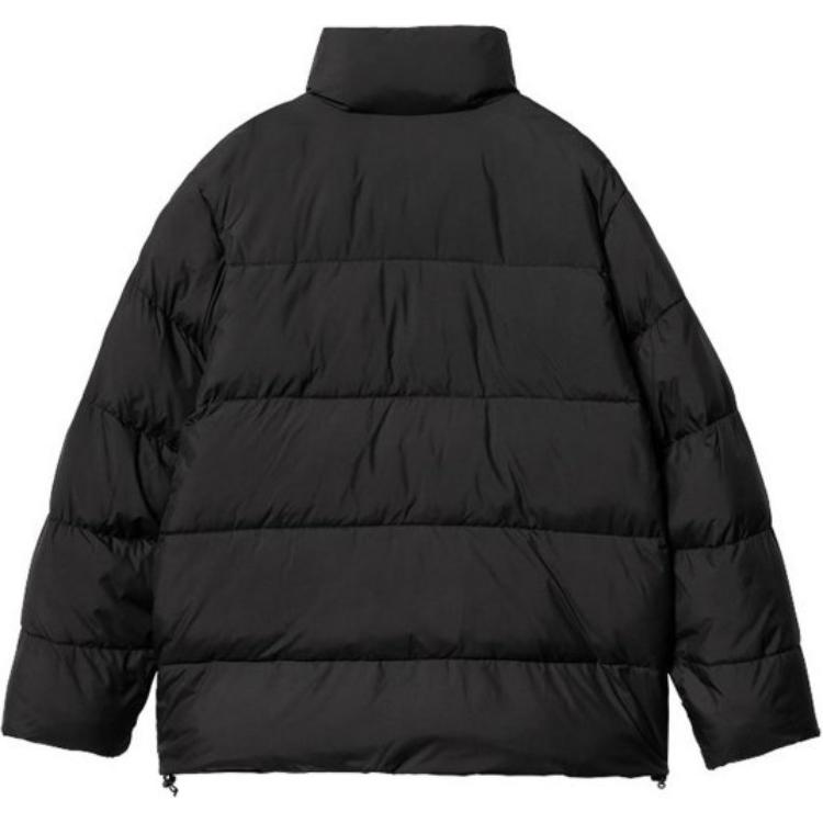 Carhartt WIP Однотонная куртка с воротником-стойкой на молнии с длинным рукавом мужская куртки Черный I032262-1SJ-XX