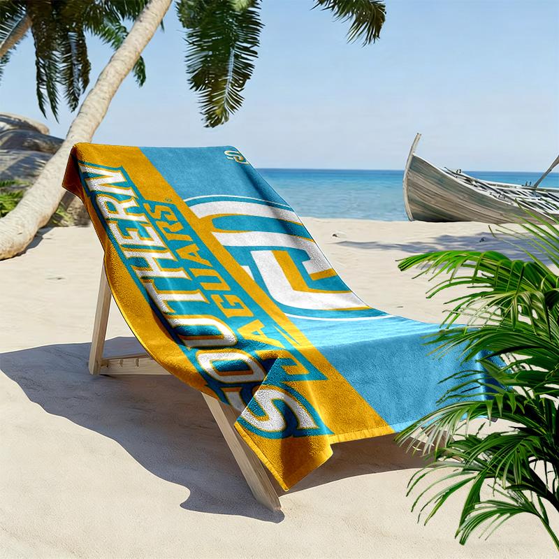 Southern Jaguars Print Beach Towel, Large Soft Quick Dry Towel for Beach Camping Swimming