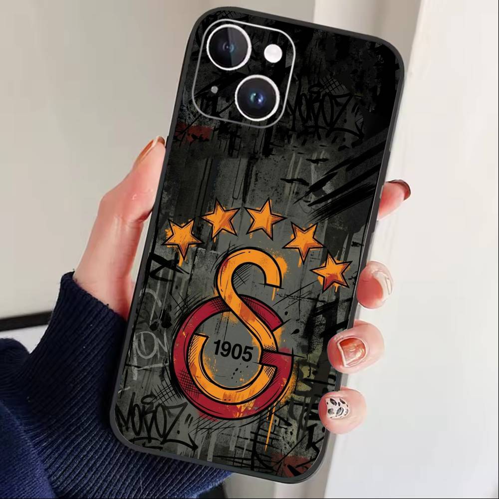 G-Galatasaray 1905 Чехол для телефона для iPhone17,16,15,14,13,12 Plus,Max Мягкий Силиконовый Черный Чехол