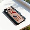 C-Culpa T-Tuya MIA 20 60 Для iPhone 17,16,15,14,13,12,11,Pro,Max,Plus,E,SE4,Air,Mini Черный Мягкий Чехол для Телефона