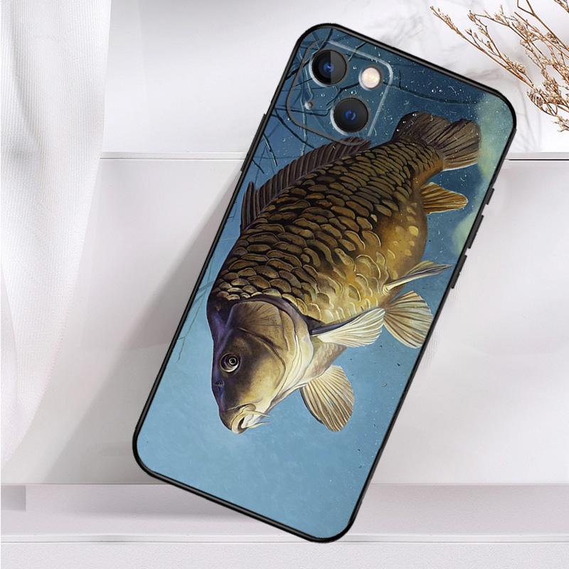 КАРП РЫБА РЫБАЛКА Ударопрочный Чехол Для iPhone 17 Pro Max 11 14 15 16 Plus 12 13 Mini 16e 17 Air Чехол для Телефона