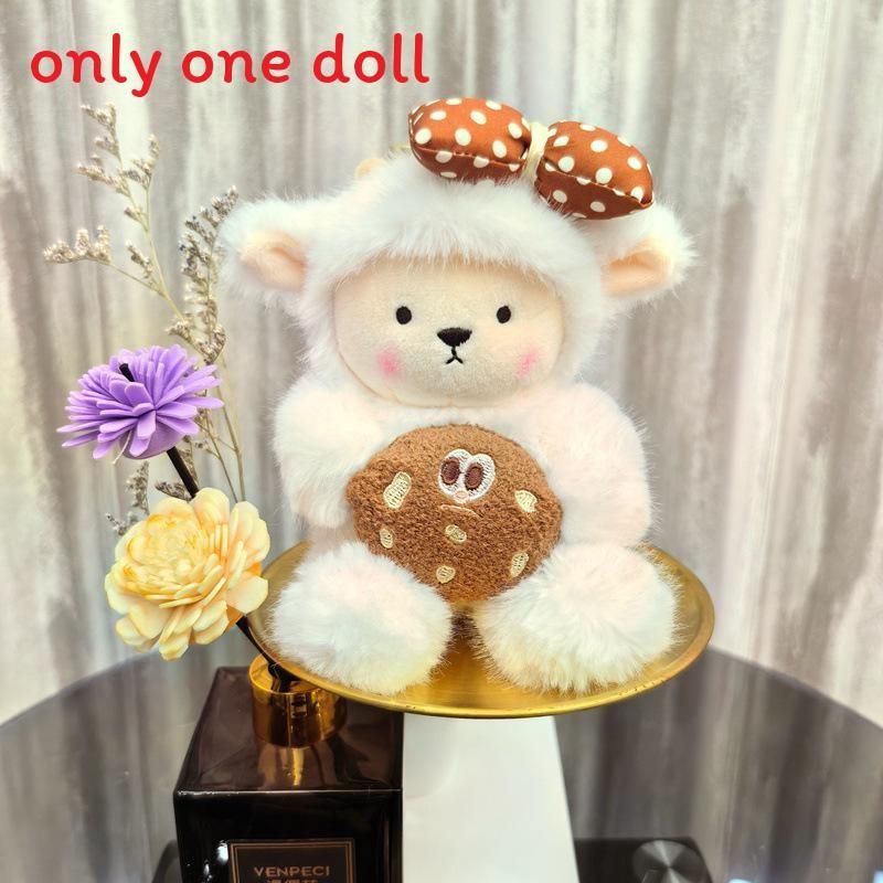 Bowknot With Sheep French Fries Cookies Candy Keychain Doll Pendant Holiday Gift