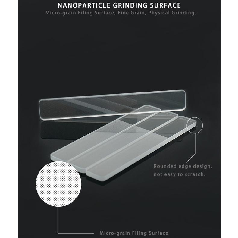 Нано-стеклянные пилочки для ногтей, инструмент для полировки маникюра, прочная моющаяся пилочка для ногтей, инструмент для дизайна ногтей