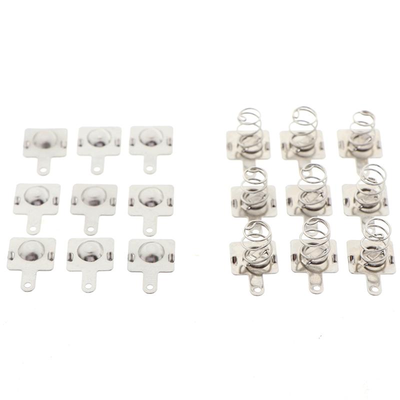 10 пар Запасная металлическая контактная пластина с пружиной для батареек AA AAA