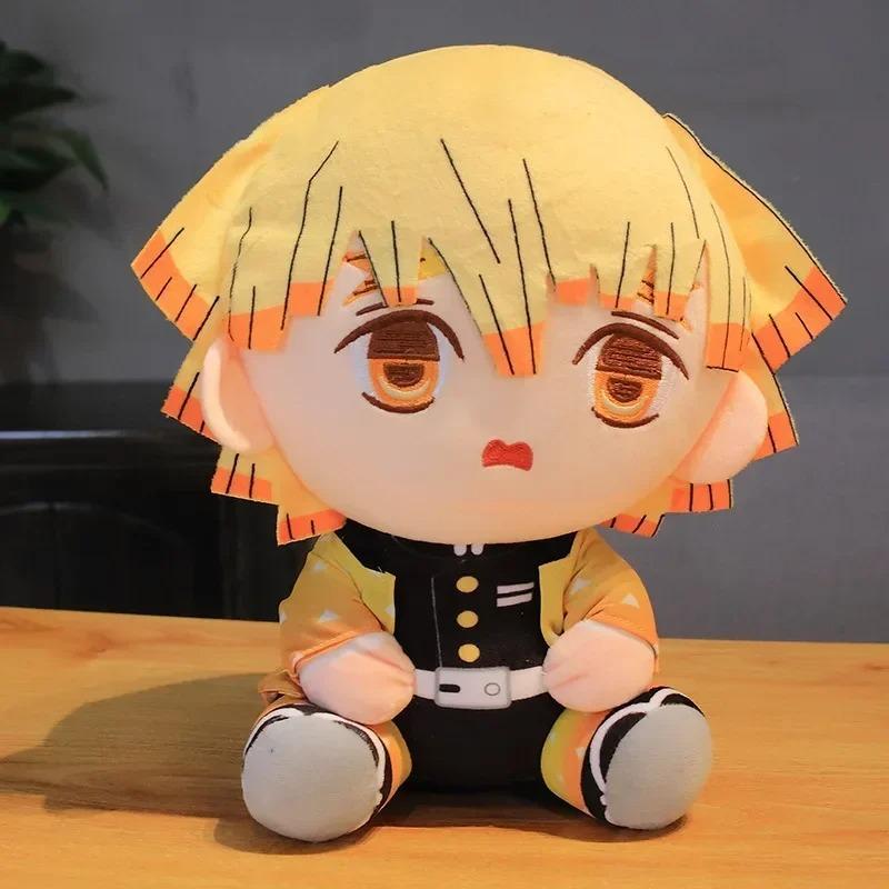 20 см Горячие Японские Плюшевые Куклы Demon Slayer Милые Аниме Kimetsu No Yaiba Камадо Тандзиро Нэдзуко Зеницу Кёджуро Игрушки Детские Подарки