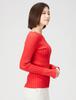 Mira Owen Decollete Knit 09WNT221005 RED 1 Women's