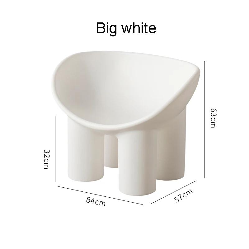 Leisure Plastic PE Sofa Elephant Leg Nordic Armchair Roly Poly Lounge Sofa Indoor Outdoor Minimalist INS Home Living Room Chair
