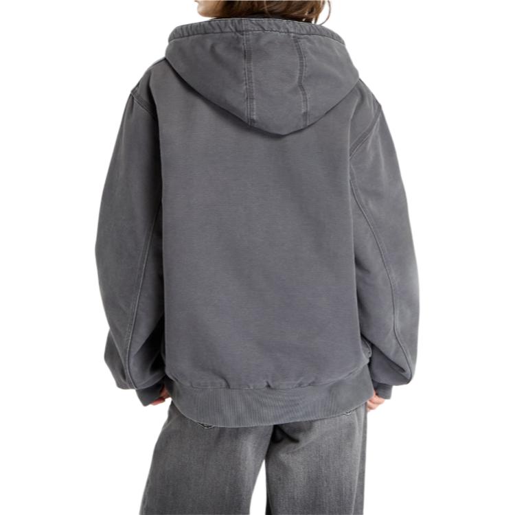 Carhartt WIP Active Classic Loose Warm Ribbed Hooded Zip Long Sleeve Jacket Men jackets I035891