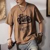 Summer Men Vintage Motorcycle Print T Shirt Casual Short Sleeve Tee Shirt Oversized Sports T-shirts