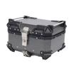 25L Motorcycle Top Case with Security Lock Waterproofing Aluminum Alloy Quick Release Trunk Top Box for Helmet Luggage