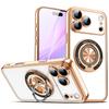 Прозрачный держатель-кольцо 360° для автомобиля для чехла MagSafe для iPhone17 Air 16 15 14 13 12 11 Pro Max Plus 16E Магнитная зарядная крышка