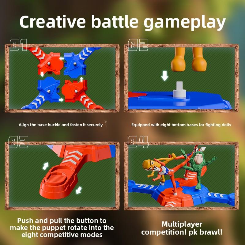 Wooden Stick Multiplayer Battle Toys New Shanhaijing Gift Parent Child Interaction Party Games Arena Competition Christmas Gifts