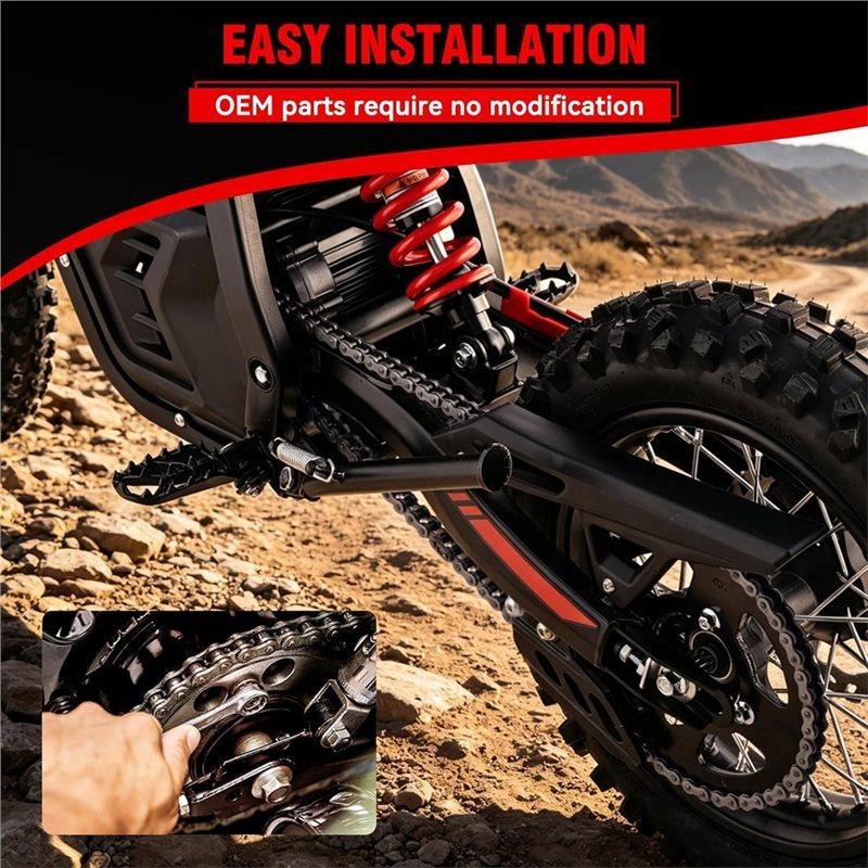 Carbon Steel Electric Dirt Bike Drive Chain For Yozma IN10 Heavy Duty Chain Upgrade Replacement For Ebike Accessories