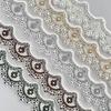 5.5Cm Wavy Organza Beads Embroidery Barcode Clothing Luggage Skirt Decorative Lace Accessories