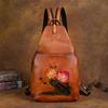 Backpack Creative Lotus Bag Retro Large Capacity Handmade Backpack