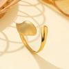 Регулируемое геометрическое кольцо из титановой стали для европейских и американских женщин - Минималистичный холодный стиль