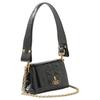 Vivienne Westwood Hazel Gold Metal Logo Leather Shoulder Crossbody Handbag Small Women handbag Black 50684358800D