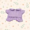 Plaid Cotton Doll Clothing Accessories Shirt Toy Doll Clothes Pajama Set