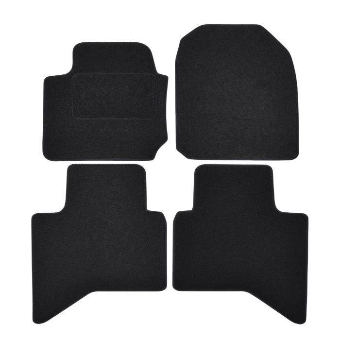 Tapis De Sol - Isuzu - D Max - Velours Noir - 4 Pièces - Ajustement Précis
