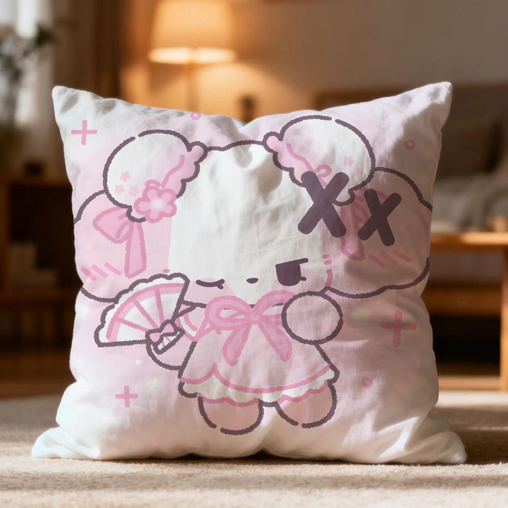 Hot NNonoe Cushion Cover Soft Washable Pillow Case Multi-Scene for Couch Bed Travel Office Use