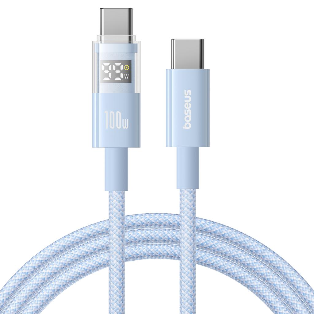 BASEUS Dispaly II 1m Charger Cable Fast Charging 100W Type-C To Type-C Data Cord