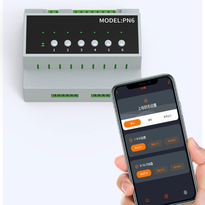 6 Channel 16A Relays Switches Module Remote Control Appliance Control Module Intelligent Home Networks Switches Module