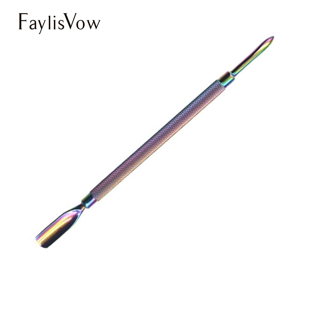 Art Cuticle Pusher Nail Doubleend Finger Cuticle Manicure Stainless Steel Dead Skin Remover Trimmer