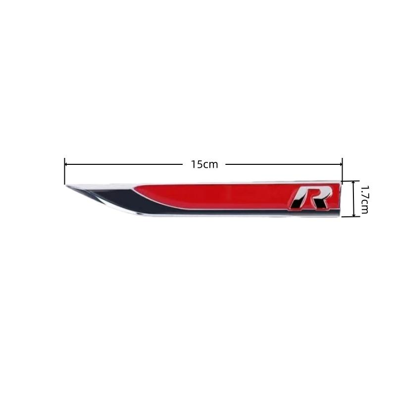 1Pairs 3D Metal R/RLINE Car Body Side Fender Badge Decals For G-olf 7 6 5 GTD GT-I Logo Sticker Emblem Styling Accessories