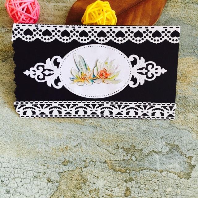 Lace Oval Frame Dies Cutting Embossing Scrapbooking Craft Die for DIY Stamps Album Card Stencil