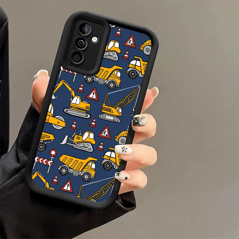 Чехол для телефона для Samsung Galaxy A17 A16 A15 A14 A13 Строительная техника Крутой A56 A36 A26 A55 A35 A25 A54 A34 A24 A53 A33 A23 A07