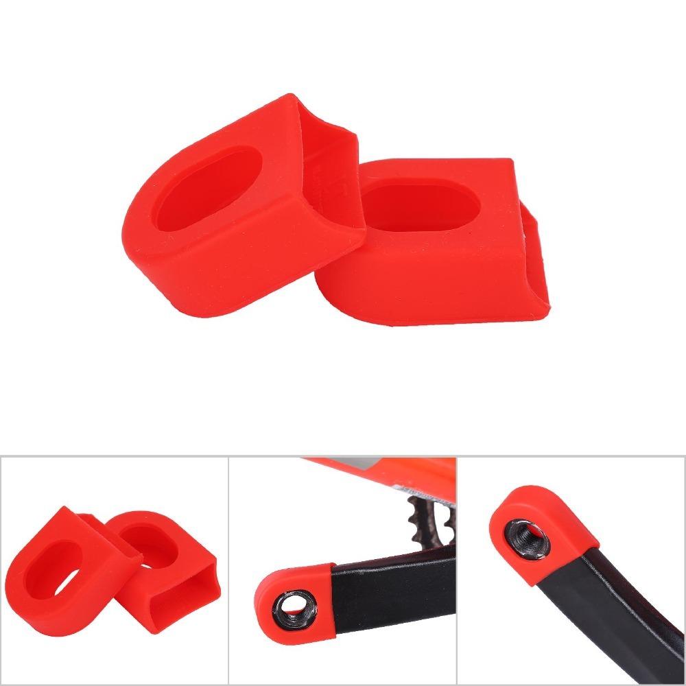 10PCS Silicone Cycling Crank Boot Protectors Multicolor Soft Cycling Crank Boot Lightweight Crank Arm Protectors Mountain Bike