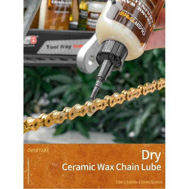 OVER TAKE Bike Ceramic Wax Chain Lube Neutral Chain Lube Long Lasting Chain Oil MTB Road Bike Waxy Dry Chain Gear Lubricant Lube