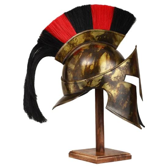 Шлем коммандос великого царя Леонидаса — аутентичная реплика фильма «Спарта 300» с детальным дизайном для коллекционеров и косплея