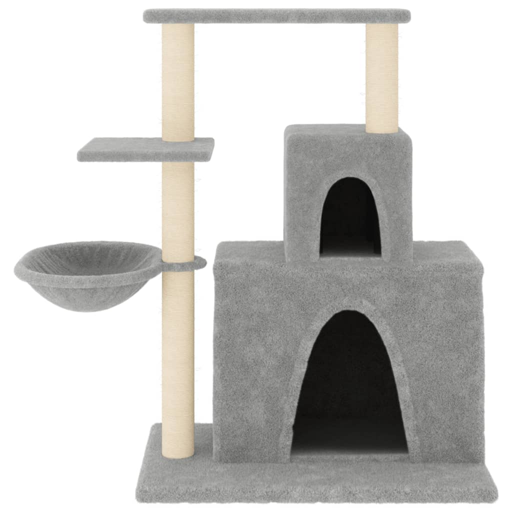 Scratching Post with Sisal Scratching Posts Light Grey 83 cm