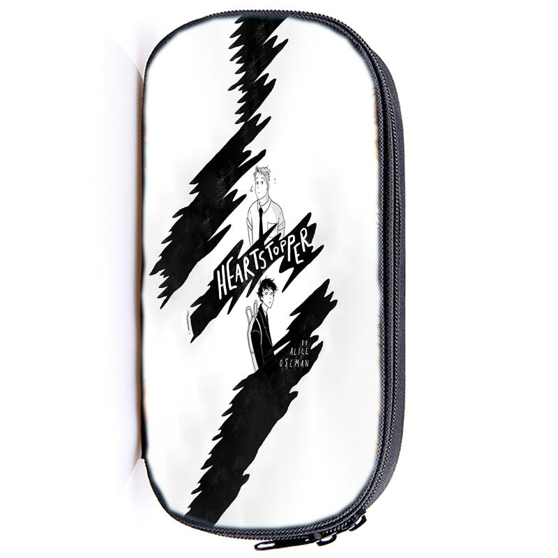 Heartstopper Канцелярские принадлежности Сумка-карандаш Ник и Чарли Студенческий экзамен Специальный нейлоновый чехол для ручки ЛГБТ-сумка унисекс Школьные принадлежности