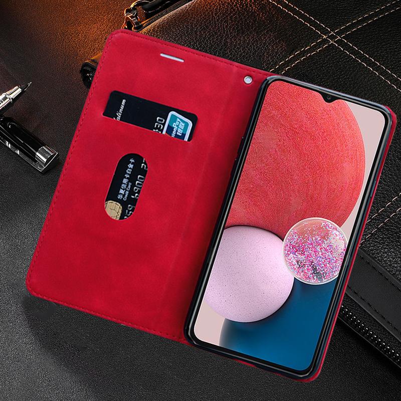 Текстурный кожаный чехол-книжка для Samsung Galaxy A13 A03 A03S A22 A22S A32 A42 A52 A52S A72 M32 S21 FE S22 Plus, ультра-кошелек, сумки для телефона, чехлы