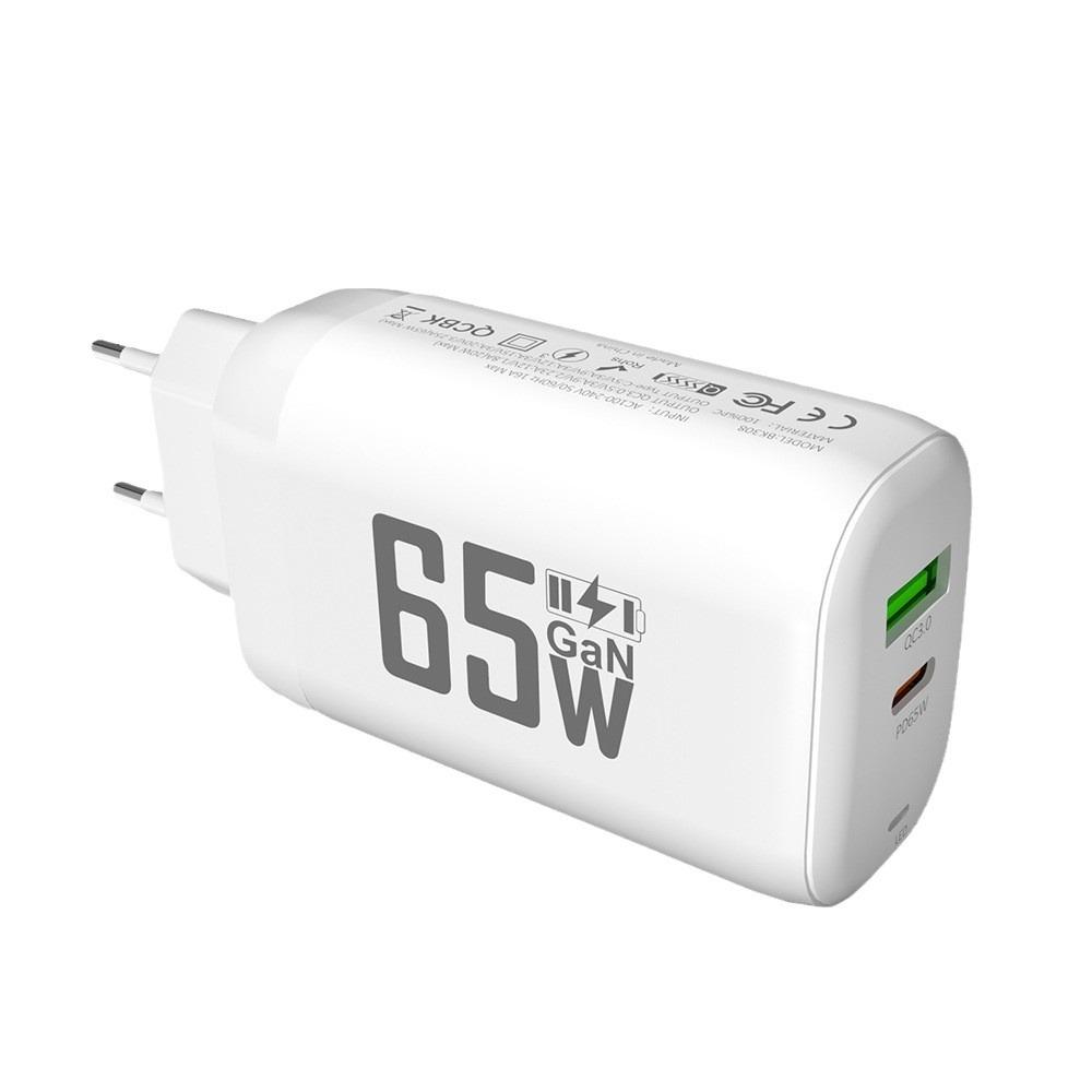 Зарядное устройство GaN USB Type C 65 Вт, быстрое зарядное устройство PD 45 Вт QC3.0, быстрое зарядное устройство USB C Type C для ноутбука Macbook, iPad, планшета iPhone 15, Samsung