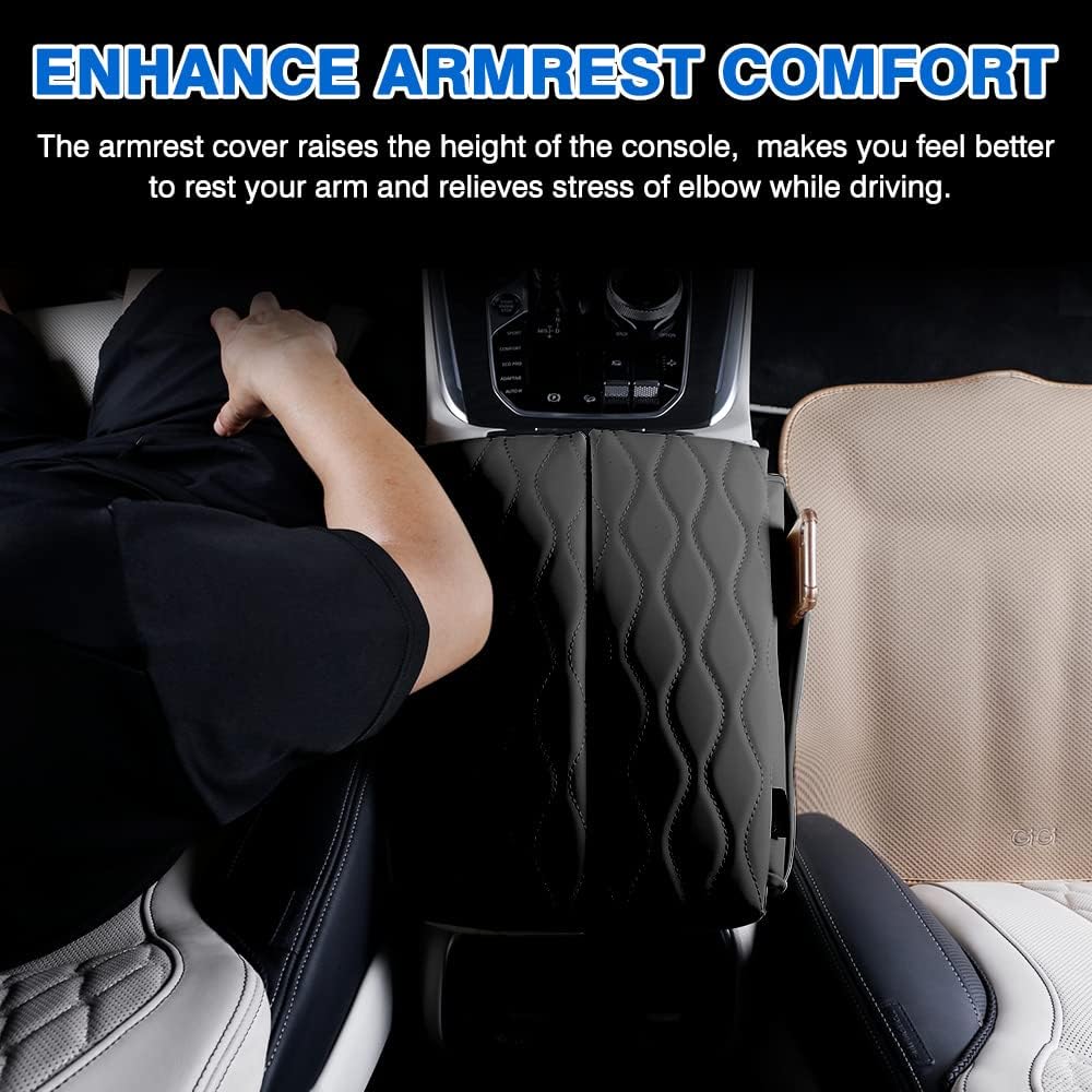 Karltys Center Console Cover For BMW X5 G05/ X7 G07 -2025 2026/ X6 G06 -2025 2026, Leather Middle Console Armrest Cover For BMW X5 Waterproof