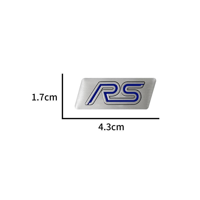 nlbn7 Car Styling RS/ST Logo Small Metal Sticker Emblem Car Steering Wheel Protection Badge Decal For Ford Focus MK3 Mk4 Fiesta Mondeo