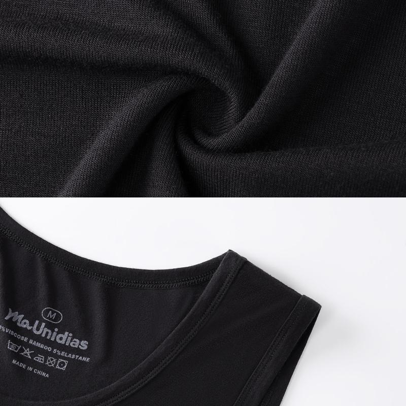 1Pcs Men's Tank Top Solid Color Compression Undershirt For Men Sleeveless Shirts High-Quality Bamboo Fiber Gym Jerseys Mens Vest