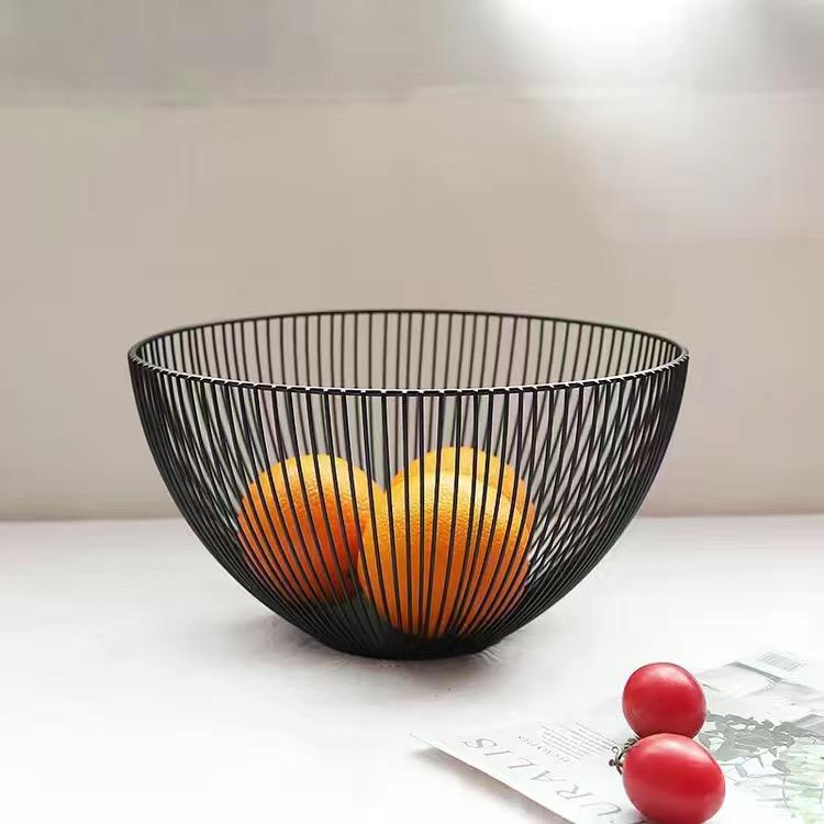 Простая металлическая корзина для фруктов в скандинавском стиле, сливная корзина, корзина для хранения, практичные кухонные принадлежности, посуда