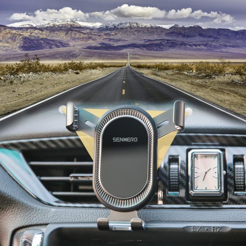 Автомобильный держатель для телефона 360° с гравитационным механизмом Автоматическая блокировка для смартфонов