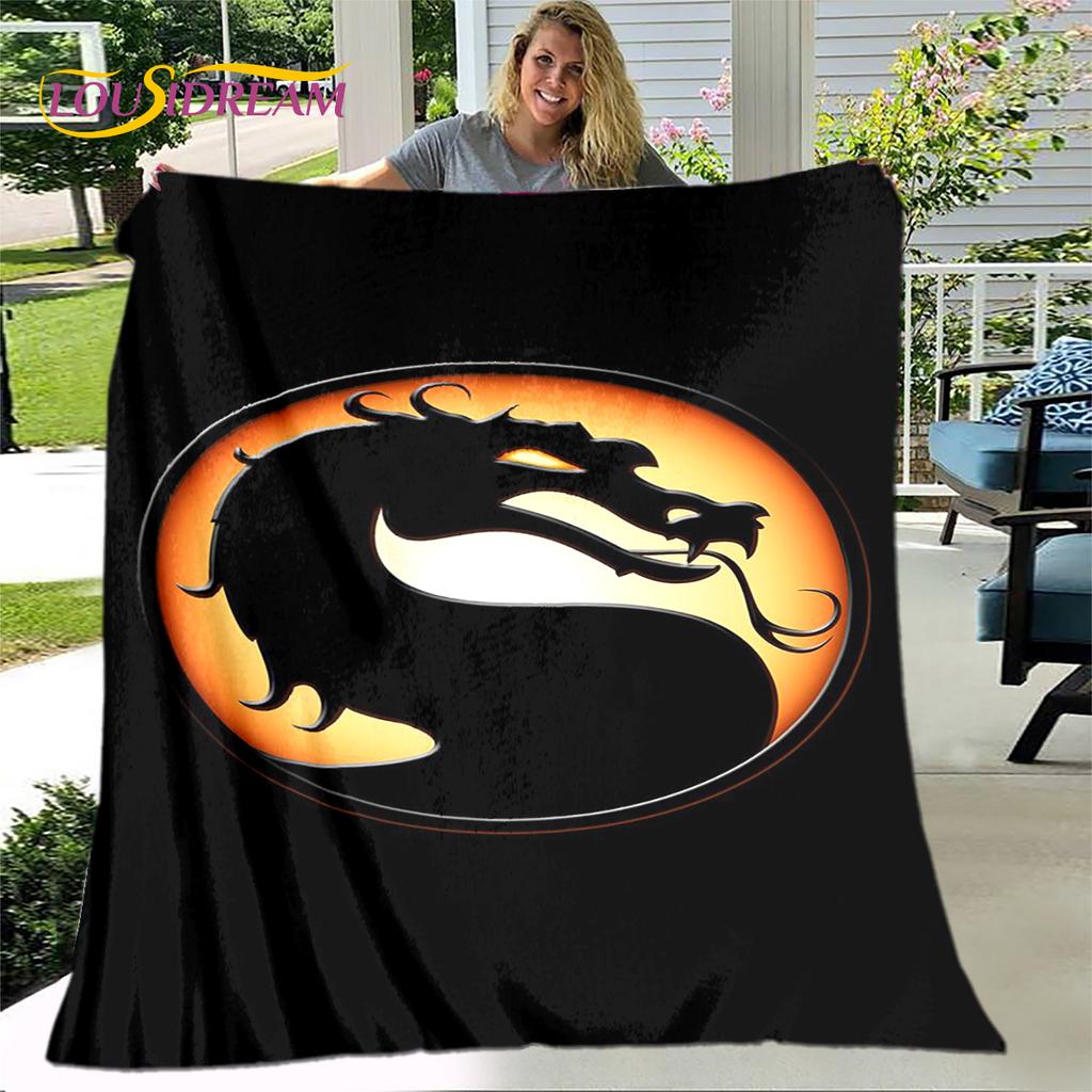 Новое одеяло с рисунком Mortal Kombat, фланелевое одеяло, мягкое теплое одеяло для гостиной, спальни, кровати, дивана, декор, подарок