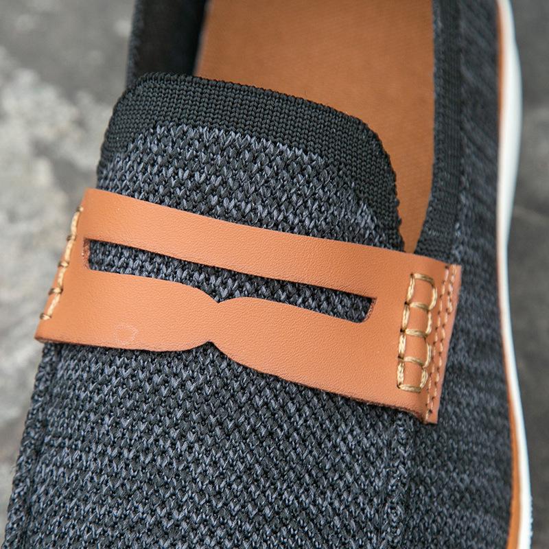 2024 Мужские повседневные туфли-лоферы без застежек, деловые легкие туфли, европейский размер 45