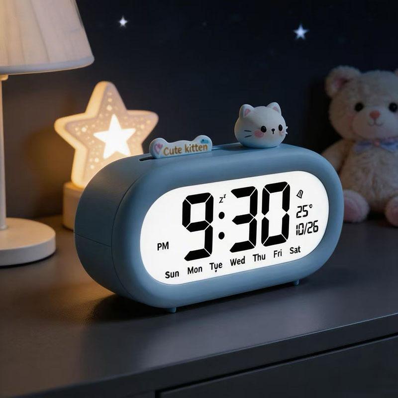 Smart alarm clock multi-function wake-up artifact 1011 new model with temperature 1 group alarm electronic clock