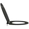 Toilet Seat Black 47 x 37.5 x 3.8 cm Duroplast